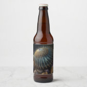 Deep Sea Urchin Bier Etiket (Voorkant)