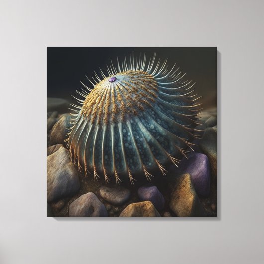 Deep Sea Urchin Canvas Afdruk (Voorkant)