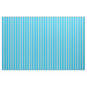 Deep Sky Blue en Tan Lined Pattern Stof (Fat Quarter)
