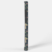 Deep Slate Blue Fungi Seamless Pattern Samsung Galaxy Hoesje (Rechterkant)