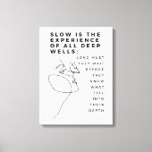 Deep Soul Introvert filosofie citaat Nietzsche Canvas Afdruk (Voorkant)