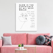 Deep Soul Introvert filosofie citaat Nietzsche Canvas Afdruk (Insitu (Woonkamer))