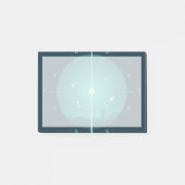 Deep Space Atomic Clock Poster, blauwe versie. Post-it® Notes (Voorkant)