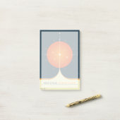 Deep Space Atomic Clock Poster, Oranje versie. Post-it® Notes (Op bureau)