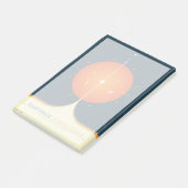 Deep Space Atomic Clock Poster, Oranje versie. Post-it® Notes (Schuin)