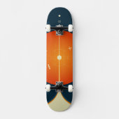 Deep Space Atomic Clock Poster, Oranje versie. Skateboard (Voorkant)