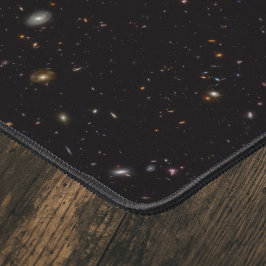 Deep Space Galaxies Zwart Computer Desk Pad