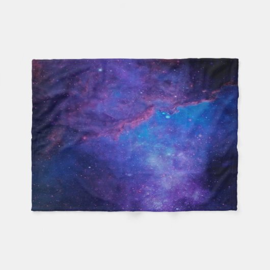 Deep Space Nebula Abstracte achtergrond Fleece Deken (Voorkant (Horizontaal))