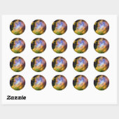 Deep Space Nebula Ronde Sticker (Vel)