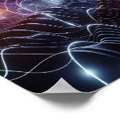 Deep Space Radio Energy Waves Sci-fi Poster (Coin)