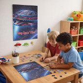 Deep Space Vibes Puzzle de vaisseau spatial futuri