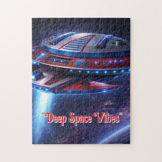 Deep Space Vibes Puzzle de vaisseau spatial futuri