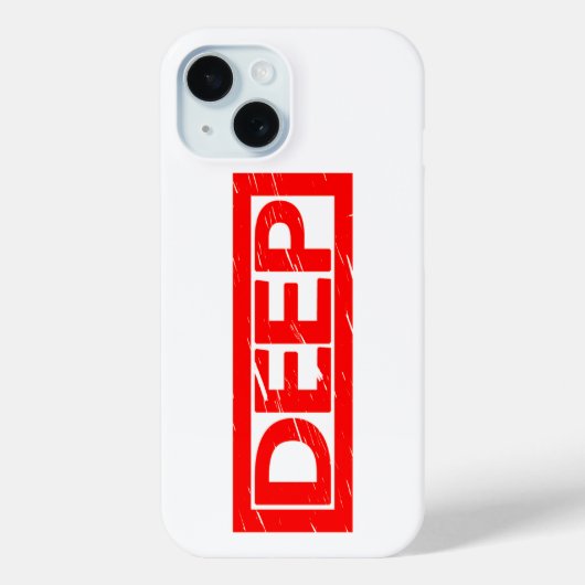 Deep Stamp Case-Mate iPhone Case (Achterkant)