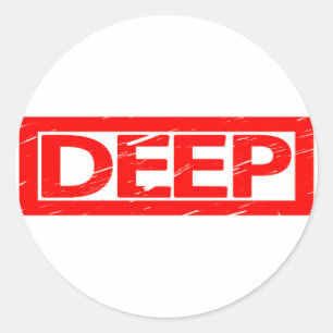 Deep Stamp Ronde Sticker