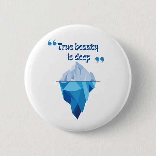 Deep Style - Iceberg Buttonnen & Patches Ronde Button 5,7 Cm (Voorkant)