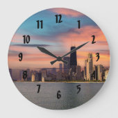 Deep Sunset Chicago Grote Klok (Voorkant)