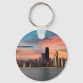 Deep Sunset Chicago Sleutelhanger (Voorkant)