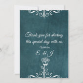 Deep Teal Blue Talavera Mexican Wedding Invitation (Dos)