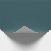 Deep Teal Solid Color Cadeaupapier (Hoek)