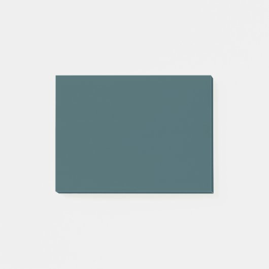 Deep Teal Solid Color Post-it® Notes (Voorkant)