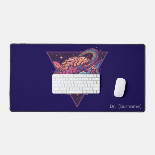Deep Thinker - Custom Name Robot Brain Desk Mat (Clavier et souris)