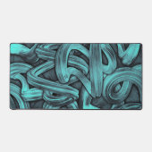 deep thought - black and teal : (Recto)