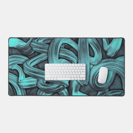 deep thought - black and teal : bureaumat (Keyboard & Muis)