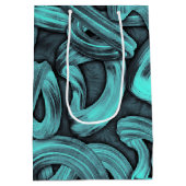 Deep Thought - Zwart en blauwgroen : Medium Cadeauzakje (Achterkant)