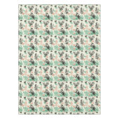 Deep Tropical Ocean Zee Coral Seashell Waterverf Tafelkleed (Voorkant)