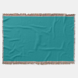 Deep Turquoise Throw Blanket Deken