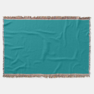 Deep Turquoise Throw Blanket Deken