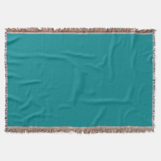 Deep Turquoise Throw Blanket Deken (Voorkant)
