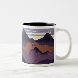 Deep Twilight, Pyrenees, c.1912-13 (olie op het pa Tweekleurige Koffiemok