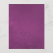 Deep Velvet Floral Baby shower Bingo (Achterkant)