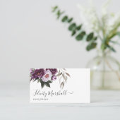 Deep Velvet Floral Visitekaartje (Staand voorkant)
