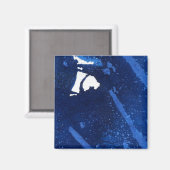 "Deep Water #4" Magnet d'art Abstrait (Recto/Verso)
