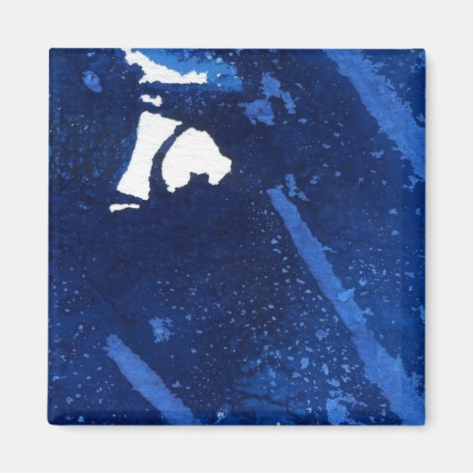 "Deep Water #4" Magnet d'art Abstrait (Devant)