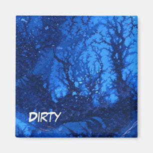 "Deep Water #6" Abstract Dishwasher Status Magnet