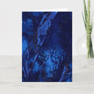 "Deep Waters #1" Abstract Wenskaart ontwerp Kaart