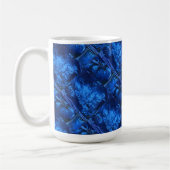 "Deep Waters #2 Carrelé" Résumé Conception Mug (Gauche)
