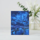 "Deep Waters #3" Carte postale abstraite Design (Debout devant)