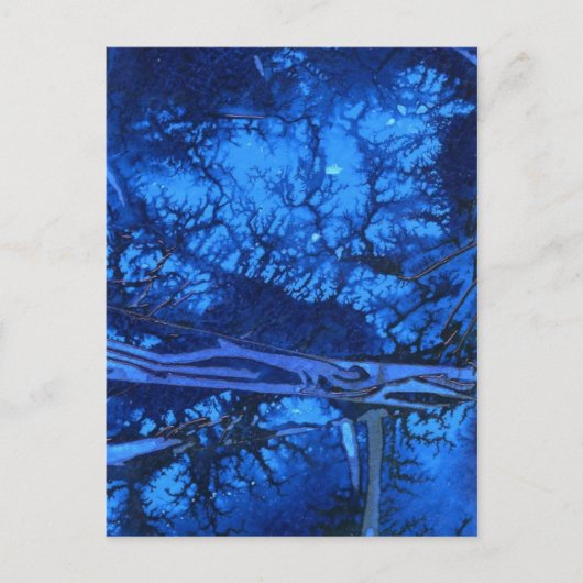 "Deep Waters #3" Carte postale abstraite Design (Devant)