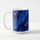 "Deep Waters #3 on Pink Tiled" Abstract Design Mug (Gauche)