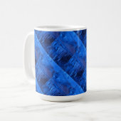 "Deep Waters #4 Tiled" Abstract Design Mug (Devant gauche)