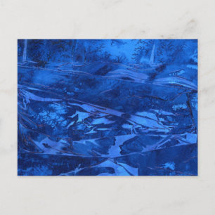 "Deep Waters #5" Carte postale abstraite Design