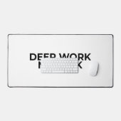 Deep Work No Luck Large Minimalist Typographic (Clavier et souris)