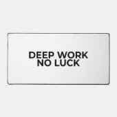 Deep Work No Luck Large Minimalist Typographic  (Recto)