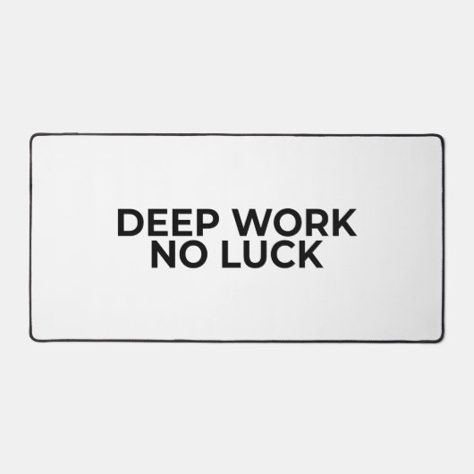 Deep Work No Luck Large Minimalist Typographic (Recto)