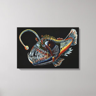 Deep Zee Angler Fish canvas print