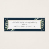 Deep Zee Blauw Groen Bruiloft Website RSVP Kaart (Voorkant)